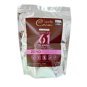 Kibbles 1,0 Kg Chocolate 61% Cacau Zero - Linha Origem