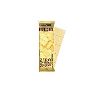 Tablete de Chocolate Branco 26% Cacau Zero Açúcar 25gr - Cacauzíssimo