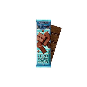 Tablete Chocolate 70% Cacau Zero Açúcar 25gr - Cacauzíssimo
