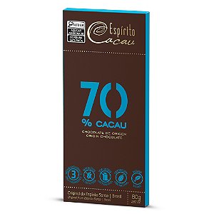 Tablete de Chocolate 70% Cacau - 80g