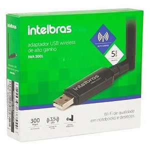 Adaptador Wireless USB 300 MBPS Intelbras IWA 3001