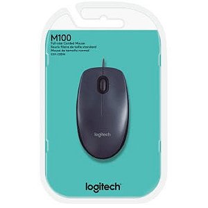 Mouse LOGITECH M100 Opt USB Preto