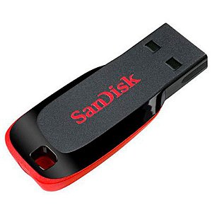 Pen Drive Sandisk Cruzer Fit SDCZ500 16GB Preto