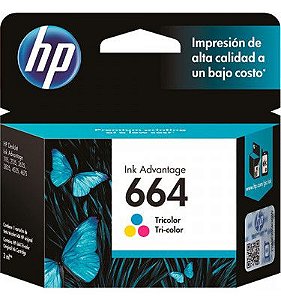 Cartucho de Tinta HP F6V28AB 664 Colorido