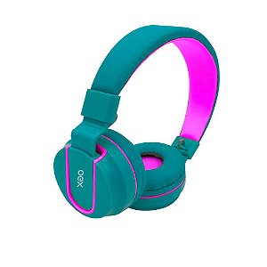 Headset Fluor HS107 Verde/Rosa OEX