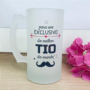 Caneca De Chopp Jateado 475 Ml Para Uso Exclusivo Tio