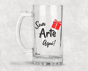 Caneca De Chopp Transparente Personalizada