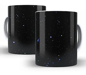 Caneca Estrelas 325 Ml De Porcelana - OFERTA