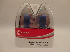 Lâmpada Super Branca H4 8500k Efeito Xenon Cinoy Par - Yn12/h4a