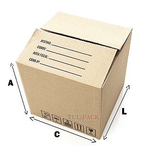 CAIXA DE PAPELÃO - CX024- C:21,5 X L:21,5 X A:30 CM *(500 UNIDADES)