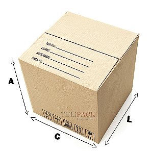 CAIXA DE PAPELÃO - CX295 - C:38,5 X L:20,5 X A:26,5 CM. (500 UNIDADES)