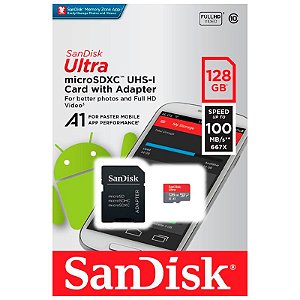 Cartão Micro Sd 128gb Ultra Classe 10