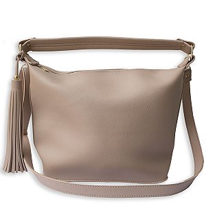 Bolsa Zakovi Taipé Hobo Nude Feminina