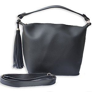 Bolsa Zakovi Taipé Hobo Preta Feminina