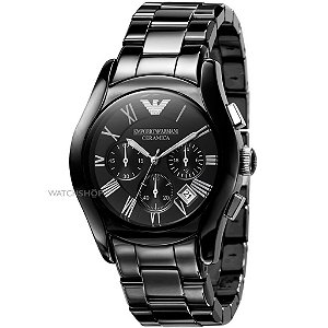 relógio emporio armani ar1400 ceramica preto