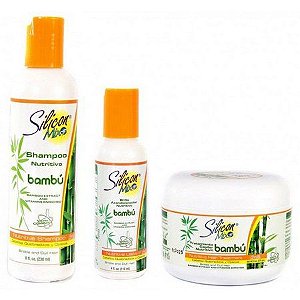 Kit Silicon Mix Bambu Hidratação Nutritiva Shampoo 473ml Máscara 225ml Leaving 118ml