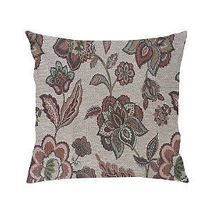 Capa de Almofada Boho Floral Colorido em Tecido Jacquard 43cmX43cm