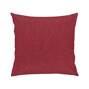 Capa de Almofada Vermelho Bordo em Tecido Jacquard 43cmX43cm