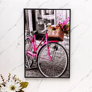 Quadro Decorativo de Plastico Bicicleta