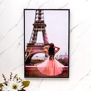 Quadro Decorativo de Plastico Torre Eiffel