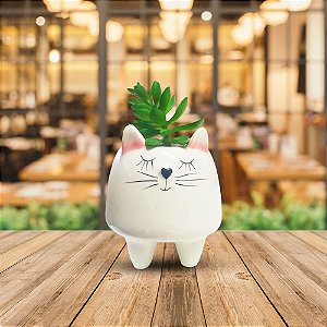 Vaso de Ceramica Gato Jade