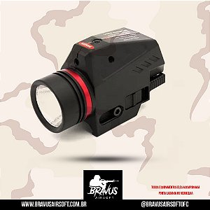 LANTERNA COM LASER VERMELHO 20MM