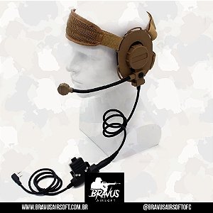 HEADSET TÁTICO COM PTT