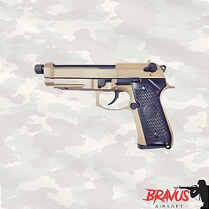 PISTOLA M9 A1 GBB 6MM TAN - KJW