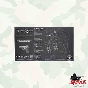 GUN PAD BENCH MAT GLOCK - VECTOR OPTICS