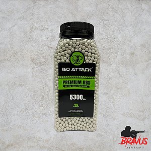 BBS PARA AIRSOFT 0.25G (5300 UNID) - BIO ATTACK PREMIUM