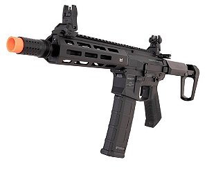RIFLE AIRSOFT AEG - M4 PDW PUNISHER 2 - PRETA - POSEIDON