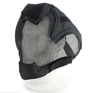 MÁSCARA FULL FACE TELADA WOSPORT KEEPERS V6 BLACK