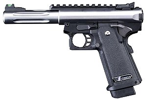 PISTOLA DE AIRSOFT GBB GALAXY HI-CAPA SERIES PREMIUM S SLIDE R BLOWBACK0 SILVER - WE