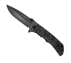 Canivete Semiautomático Aço Inox Iluminati - Mastiff