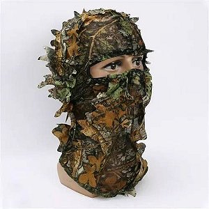 Balaclava Ghillie Folha 3d Camuflada