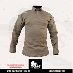 COMBAT SHIRT RAGLAN TAN  - FOX BOY