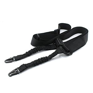 Bandoleira Simples Sling 2 Pontas - PRETO