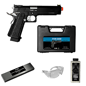 Pistola de Airsoft GBB Double Bell 1911 Hi-Capa 79B - 6mm