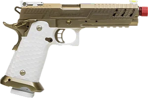 Pistola Airsoft Green Gás Rossi Shadow White Blowback 6mm