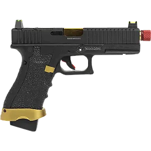 Pistola Airsoft Green Gás Rossi Striker Gold Blowback 6mm