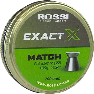 Chumbinho Rossi Exact X Match 5,5 mm (200 un)