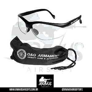 ÓCULOS DE PROTEÇÃO LENTES TRANSPARENTES - G&G