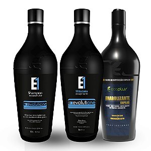 Combo Shampoo Evolutione + Máscara Disciplinante Evolutione + Anabolizante