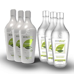 3 Kits Shampoo Argan + Máscara Disciplinante AminoPro NutriHair