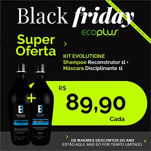 KIT EVOLUTIONE Shampoo Reconstrutor 1l + Máscara Disciplinante 1l