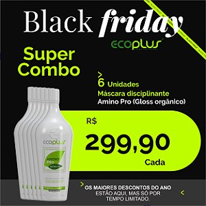 SUPER COMBO 6 Unidades Máscara disciplinante Amino Pro (Gloss orgânico)