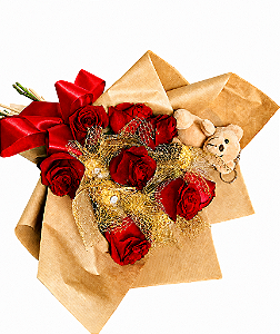 Buquê de Rosas e Ferrero Rocher