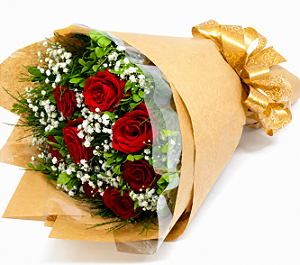 Buquê 8 Rosas Naturais