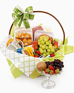 Cesta de Café da Manhã com Frutas