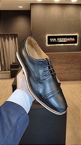 Sapato Casual Derby Preto Ref 24515